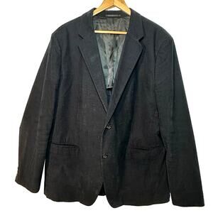 THEORY men’s black blue corduroy blazer size 46 classic business casual